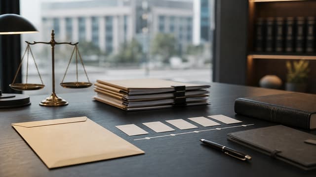 경찰출신 형사전문변호사 상담 전 첫 경찰조사 질문과 증거 자료를 정리하는 이미지
